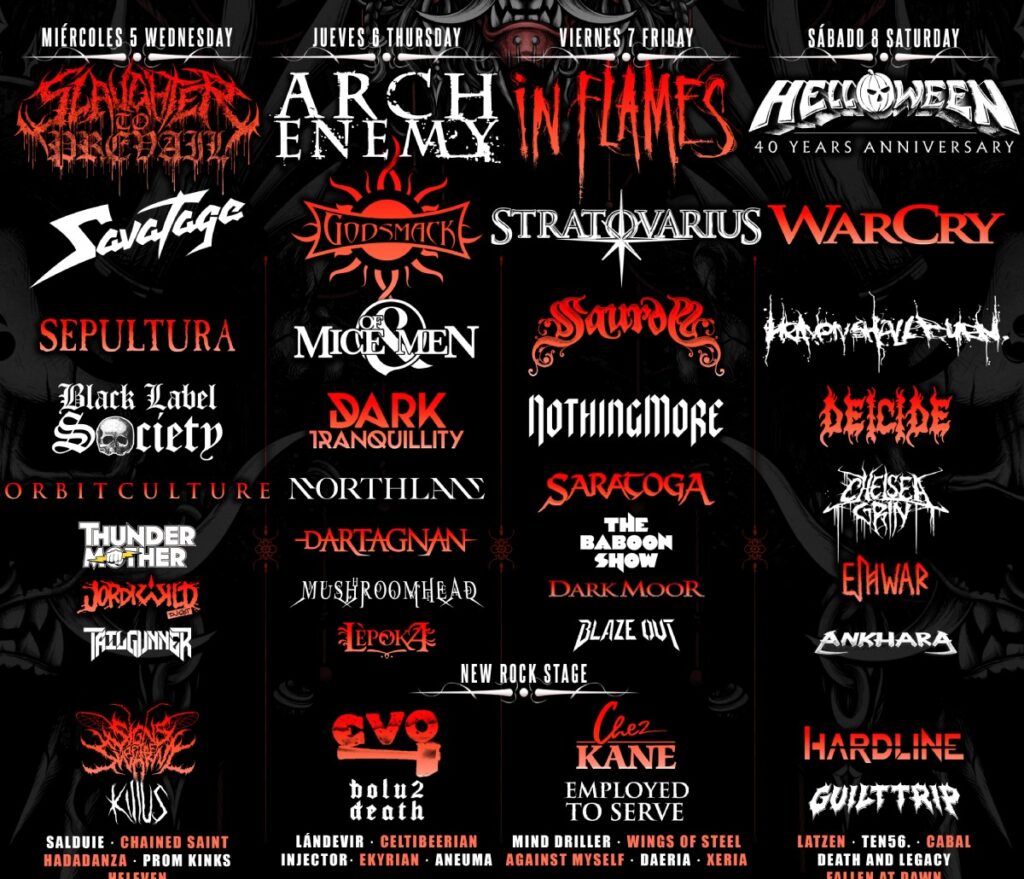Leyendas del Rock 2026: cartel completo y distribución por días en su 20º aniversario