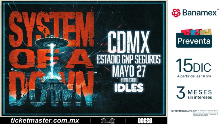 System Of A Down Suma Fecha en México a Gira 2026