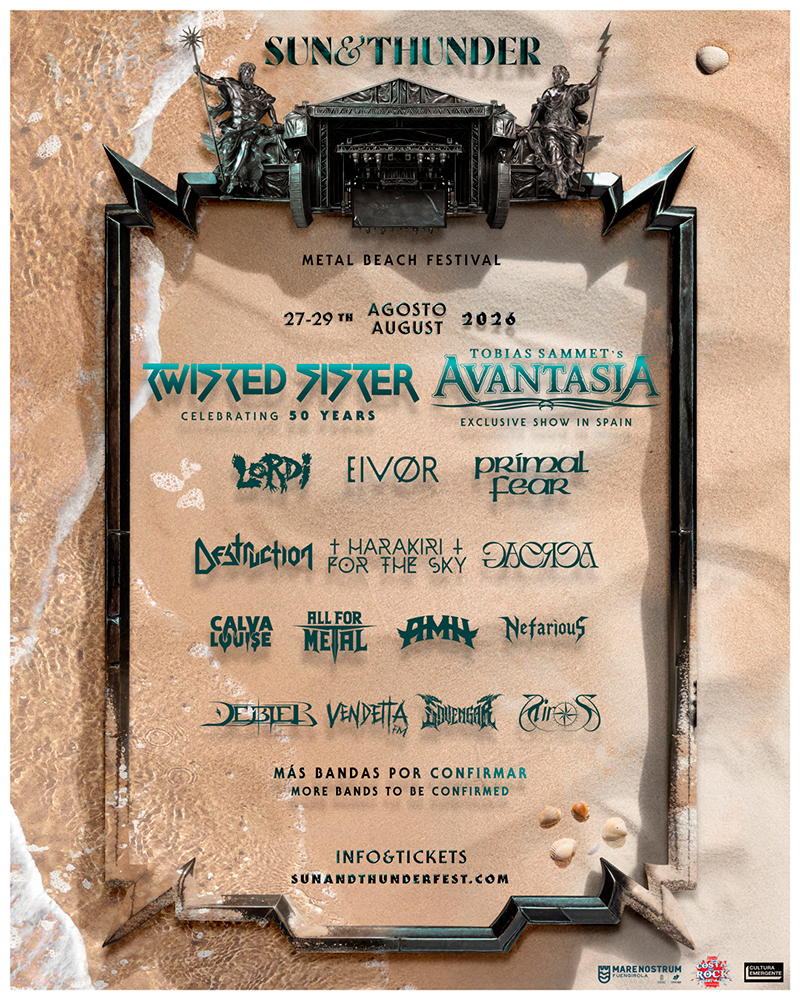Sun And Thunder 2026 confirma a TWISTED SISTER y AVANTASIA como cabezas de cartel en Fuengirola