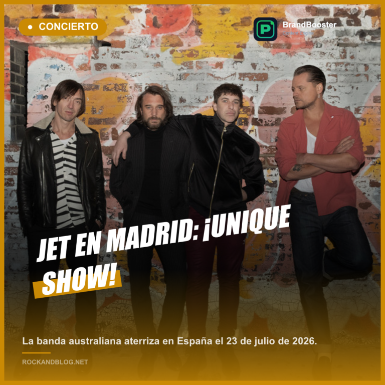 JET ofrecerá concierto en Madrid este 2026