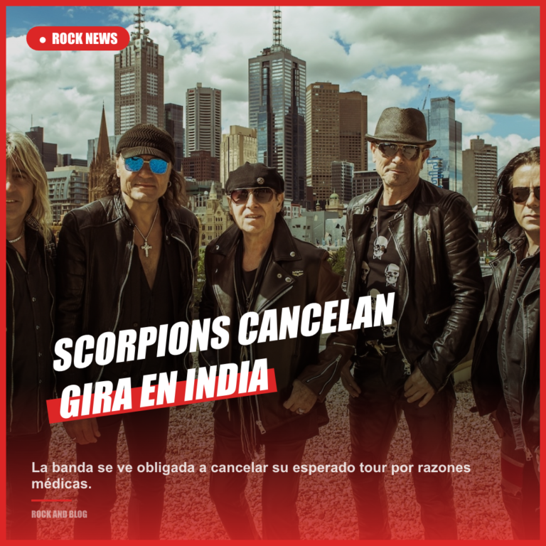 Scorpions cancelan su gira por India en abril de 2026
