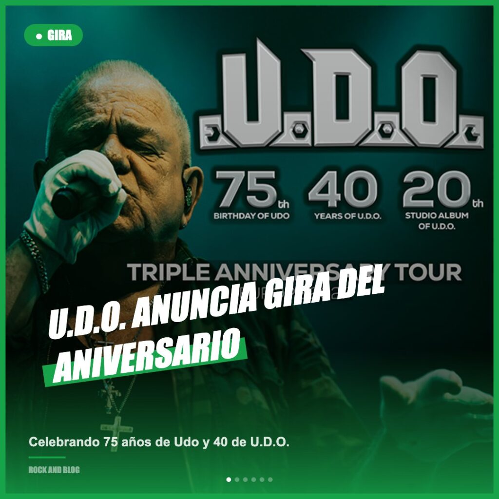 U.D.O. lanza su "Triple Anniversary Tour 2027"