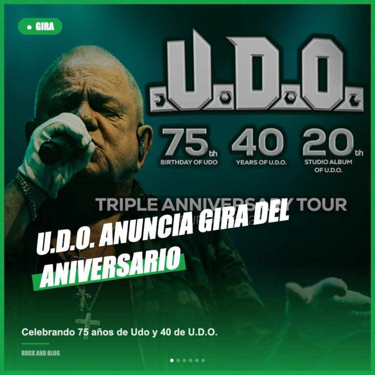 U.D.O. lanza su «Triple Anniversary Tour 2027»
