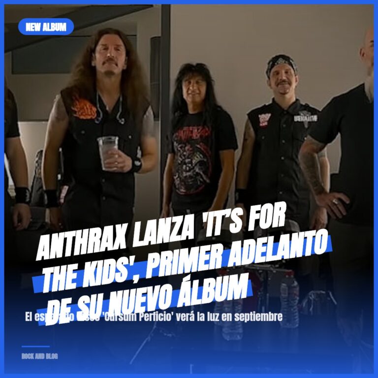 Anthrax lanza ‘It’s For The Kids’, primer adelanto de su nuevo álbum