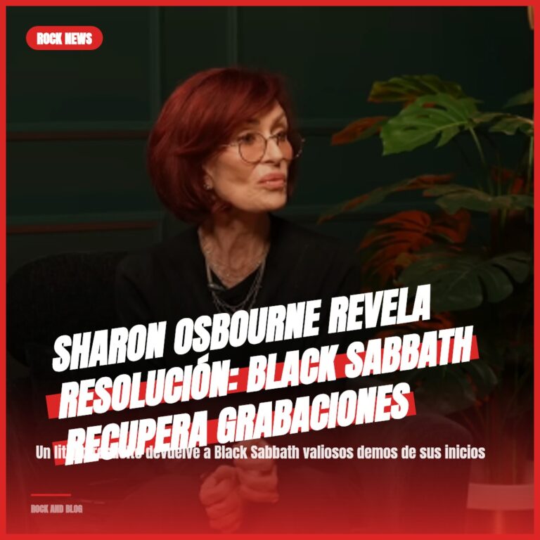 Sharon Osbourne revela resolución: Black Sabbath recupera grabaciones