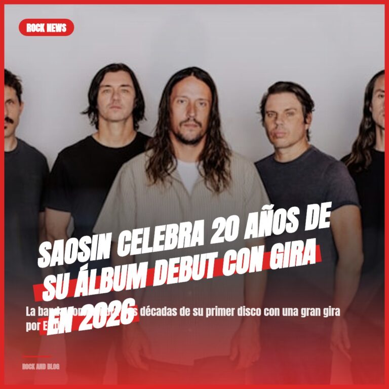 SAOSIN celebra 20 años de su álbum debut con gira en 2026