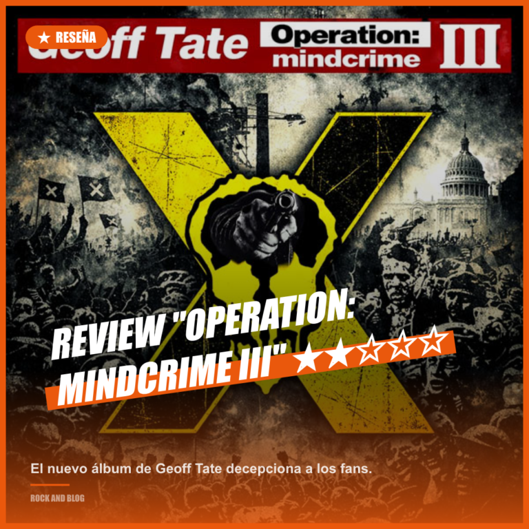 Geoff Tate presenta «Operation: Mindcrime III»: un regreso decepcionante