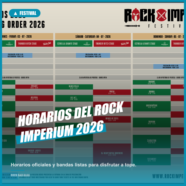 Rock Imperium Festival 2026: Horarios y bandas confirmadas