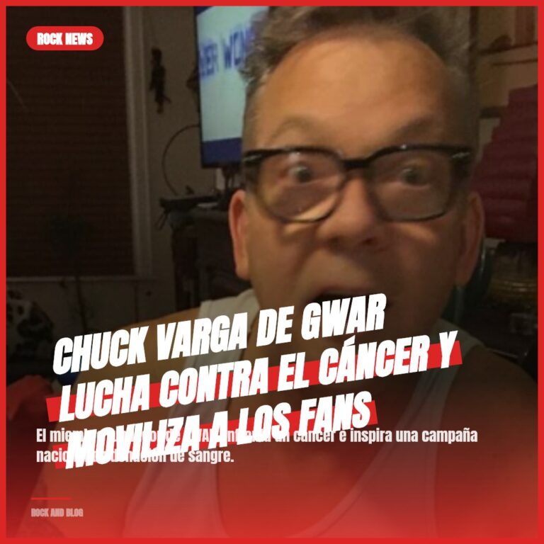 Chuck Varga de GWAR Lucha contra el Cáncer y Moviliza a los Fans