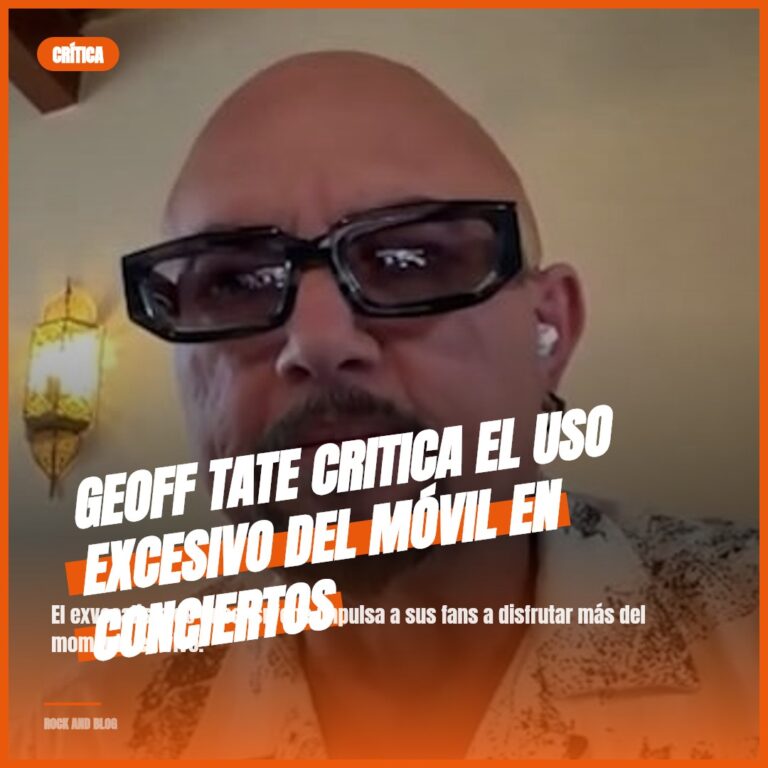 Geoff Tate critica el uso excesivo del móvil en conciertos