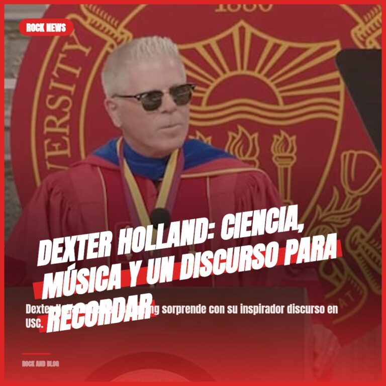 Dexter Holland: Ciencia, Música y un Discurso para Recordar