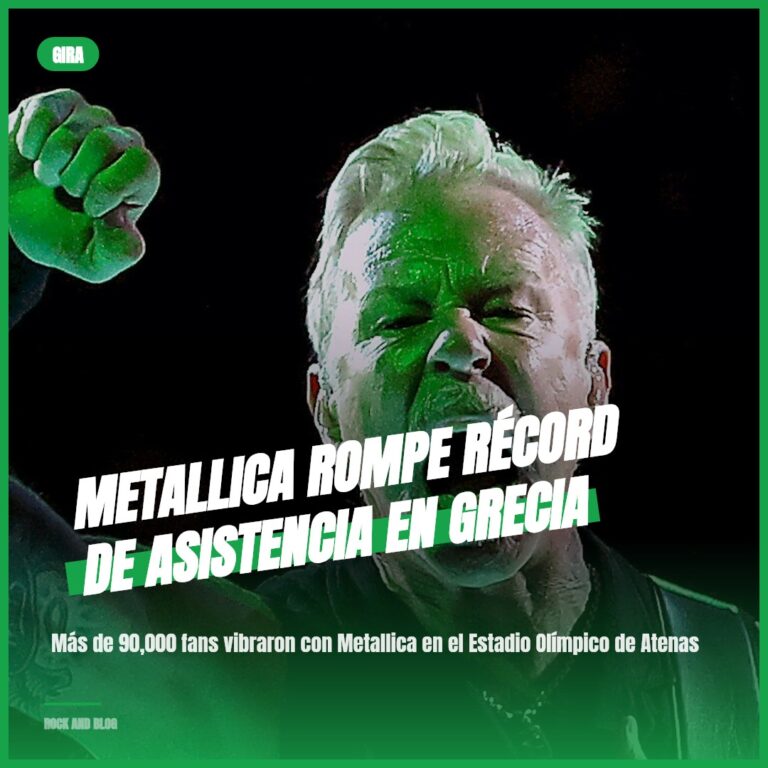 Metallica rompe récord de asistencia en Grecia