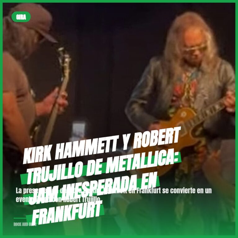 Kirk Hammett y Robert Trujillo de Metallica: Jam inesperada en Frankfurt