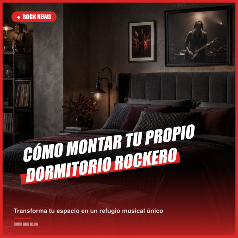 Dormitorio rockero: cómo montar tu propio refugio musical en casa