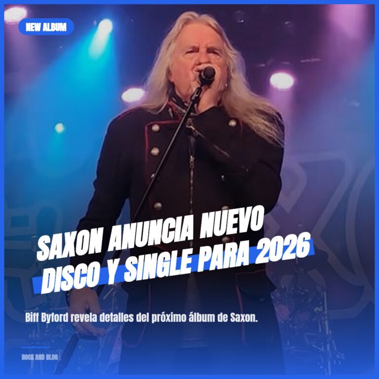 Saxon anuncia nuevo disco y single para 2026