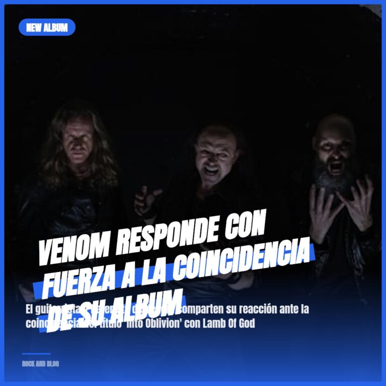 Venom responde con fuerza a la coincidencia de su album
