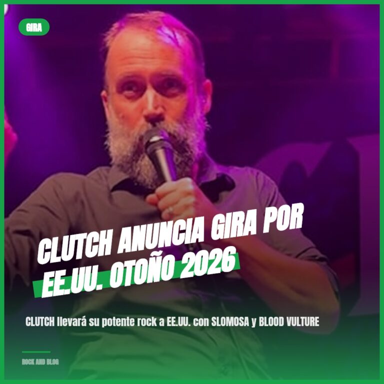 CLUTCH anuncia gira por EE.UU. otoño 2026