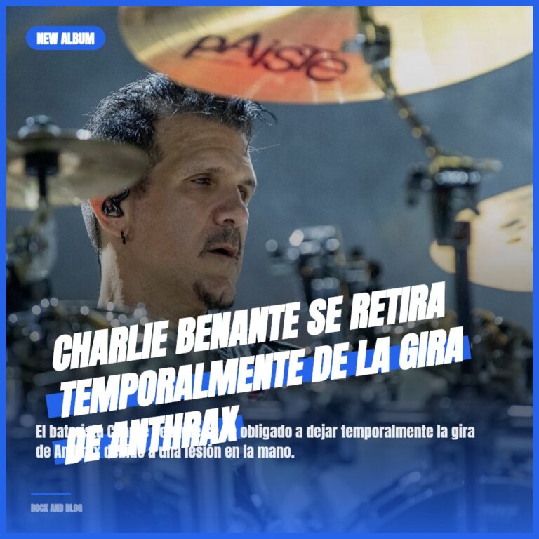 Charlie Benante se retira temporalmente de la gira de Anthrax