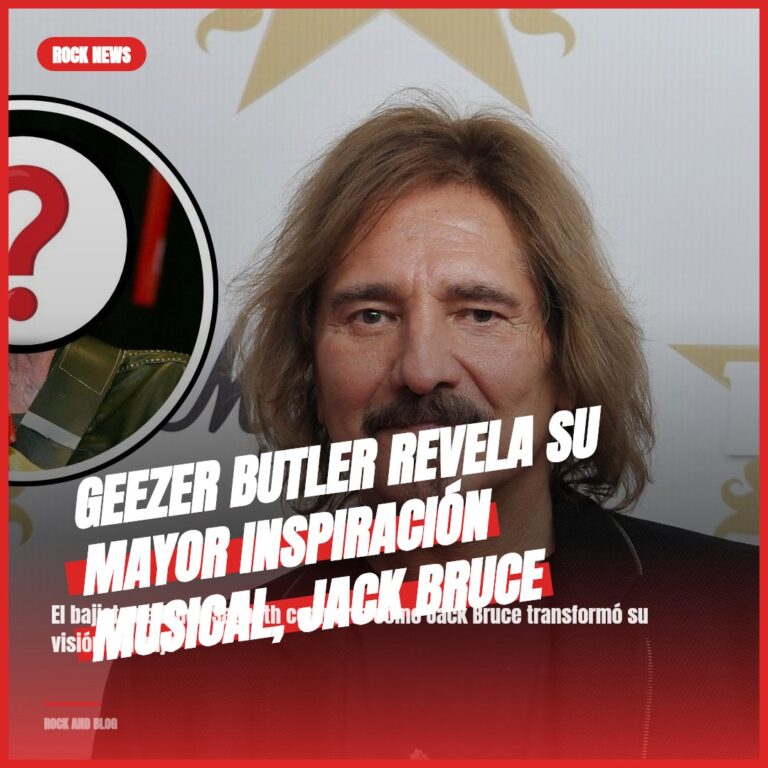 Geezer Butler revela su mayor inspiración musical, Jack Bruce