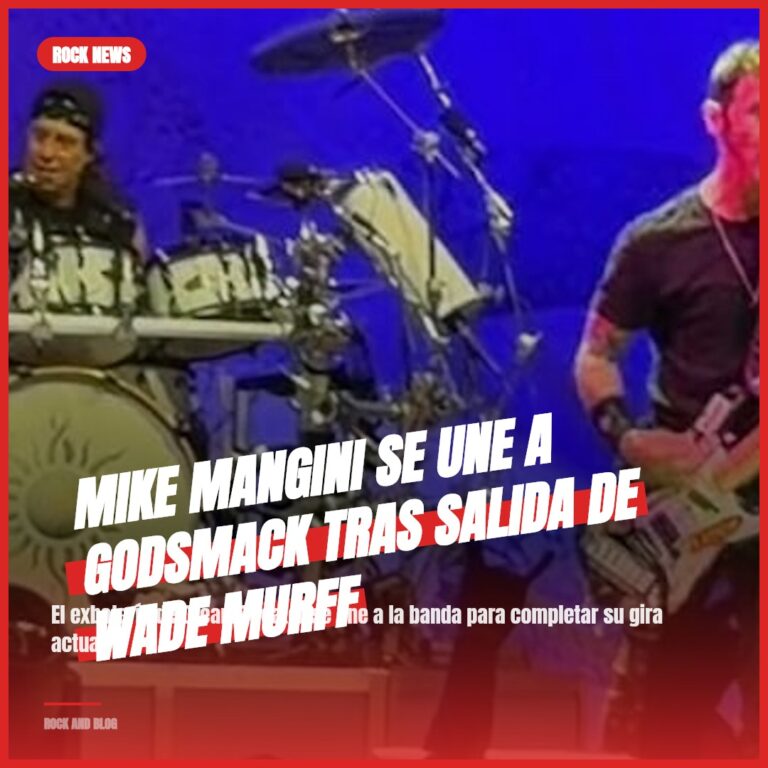 Mike Mangini se une a Godsmack tras salida de Wade Murff