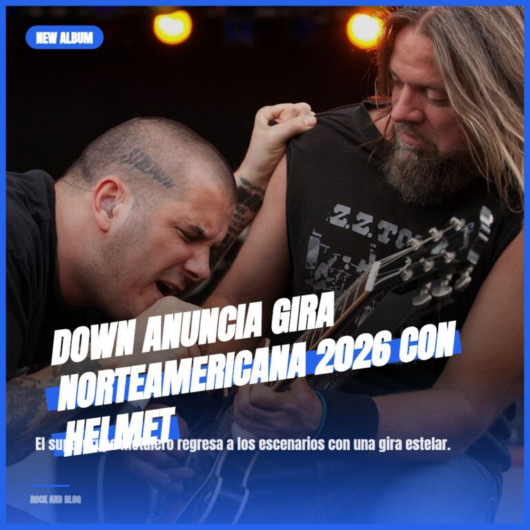 Down Anuncia Gira Norteamericana 2026 con Helmet