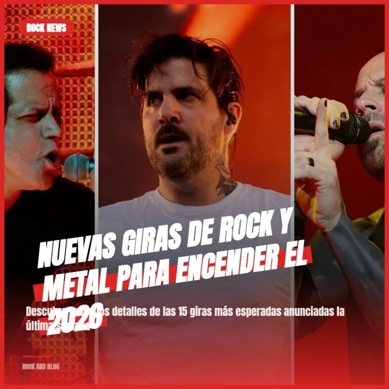 Nuevas giras de rock y metal para encender el 2026
