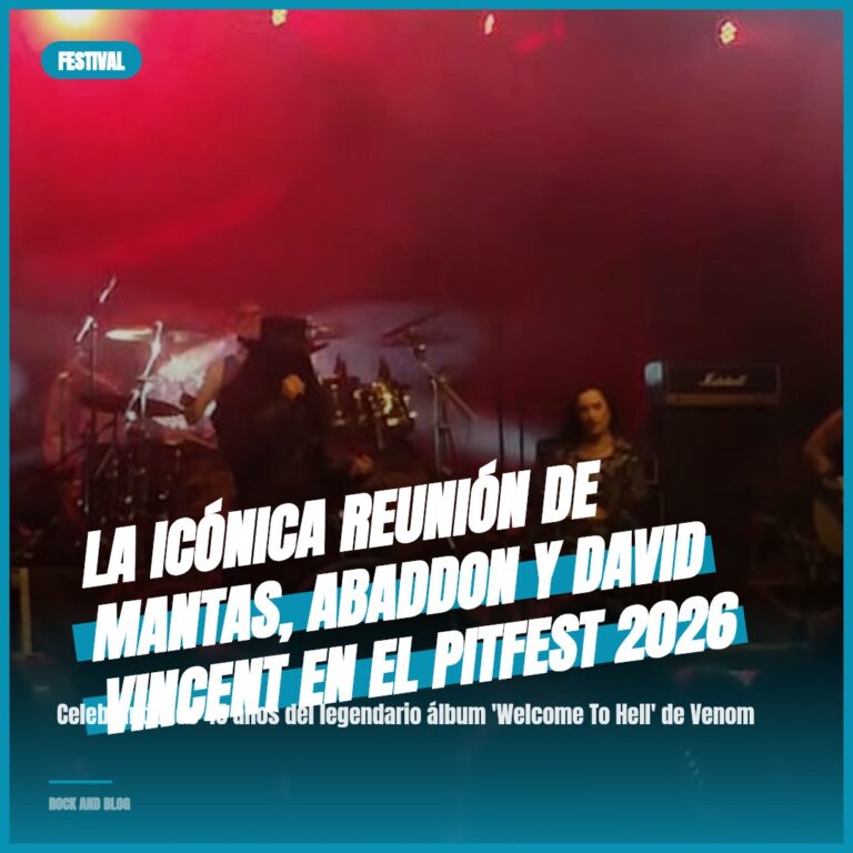 La icónica reunión de Mantas, Abaddon y David Vincent en el Pitfest 2026