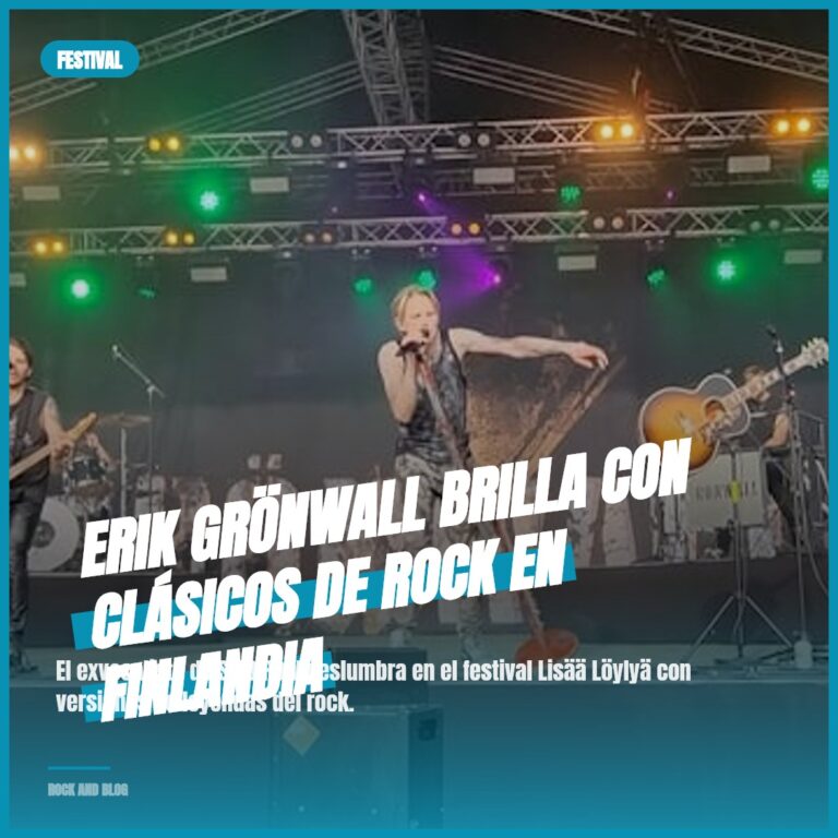 Erik Grönwall Brilla con Clásicos de Rock en Finlandia