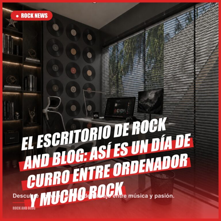 El escritorio de Rock and Blog: así es un día de curro entre ordenador, auriculares y mucho rock