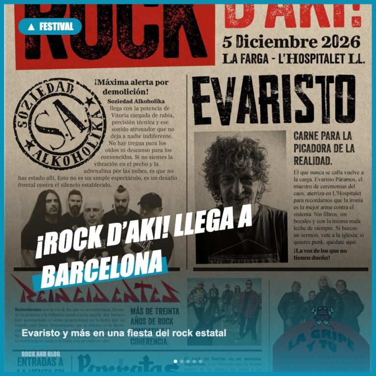 ROCK D’AKI!: Festival de punk y rock urbano en Barcelona
