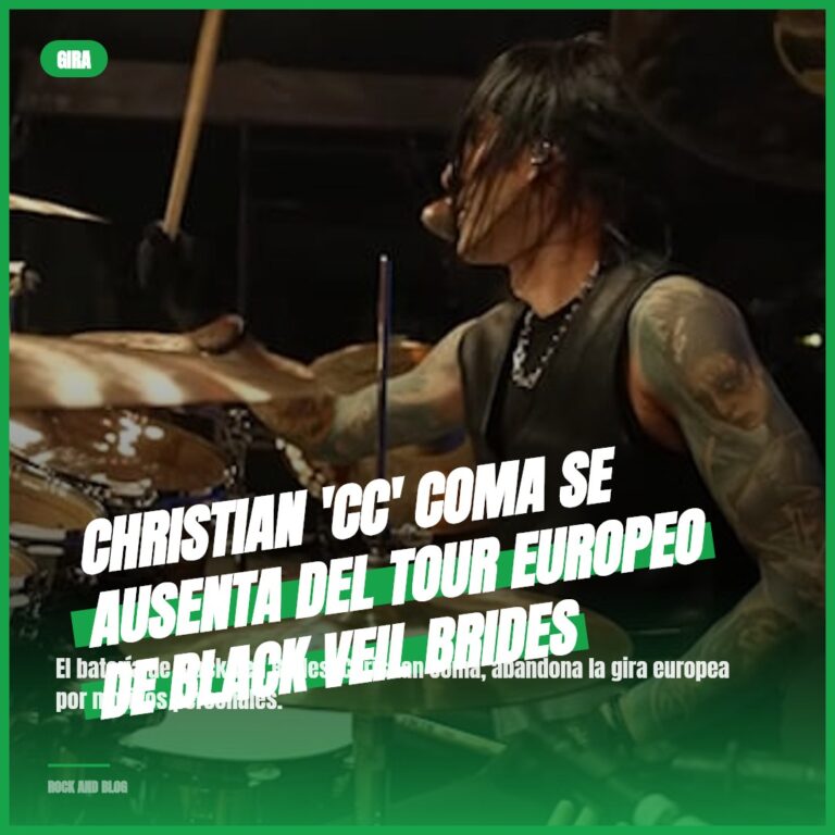 Christian ‘CC’ Coma se ausenta del tour europeo de Black Veil Brides