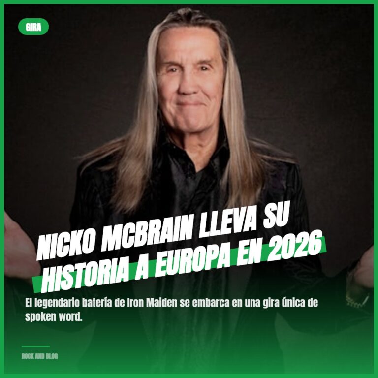 Nicko McBrain lleva su historia a Europa en 2026