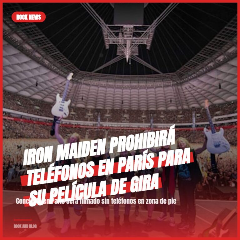 Iron Maiden Prohibirá Teléfonos en París para Su Película de Gira