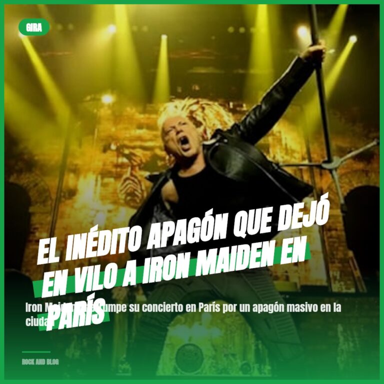El inédito apagón que dejó en vilo a Iron Maiden en París