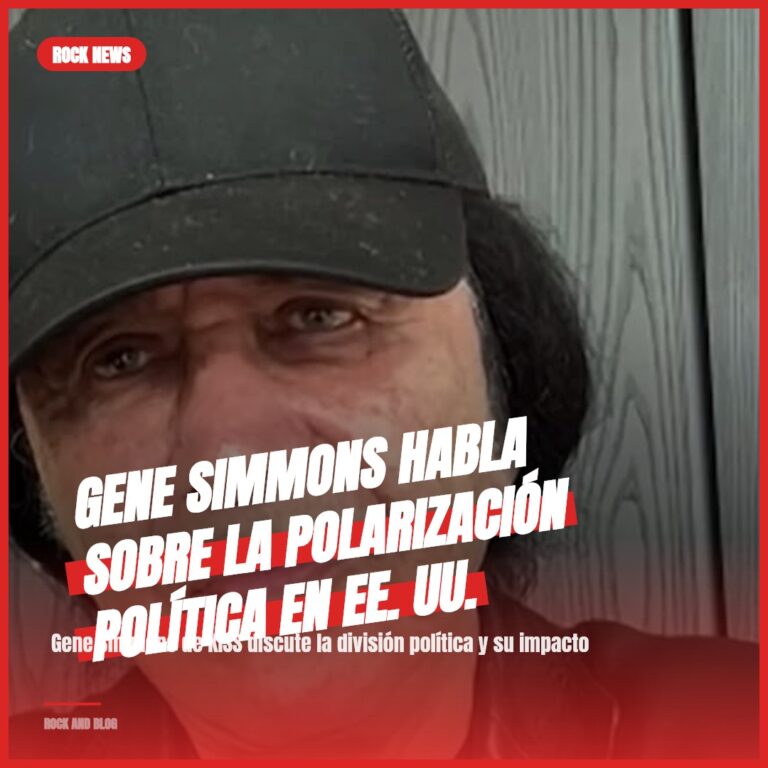 Gene Simmons habla sobre la polarización política en EE. UU.