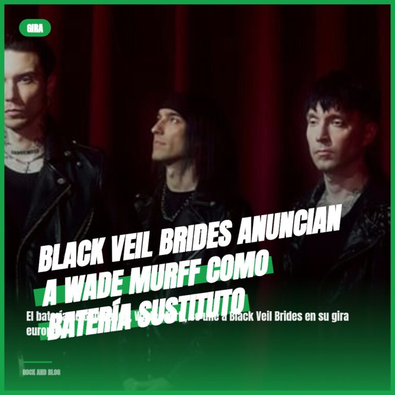 Black Veil Brides Anuncian a Wade Murff como Batería Sustituto