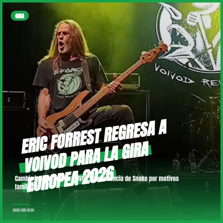 Eric Forrest Regresa a VOIVOD para la Gira Europea 2026