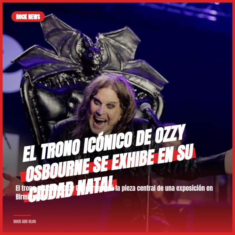El trono icónico de Ozzy Osbourne se exhibe en su ciudad natal