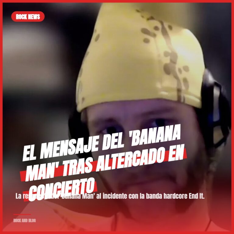 El mensaje del ‘Banana Man’ tras altercado en concierto