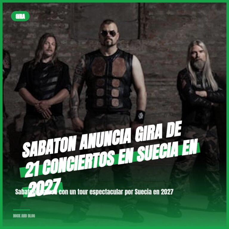 SABATON Anuncia Gira de 21 Conciertos en Suecia en 2027