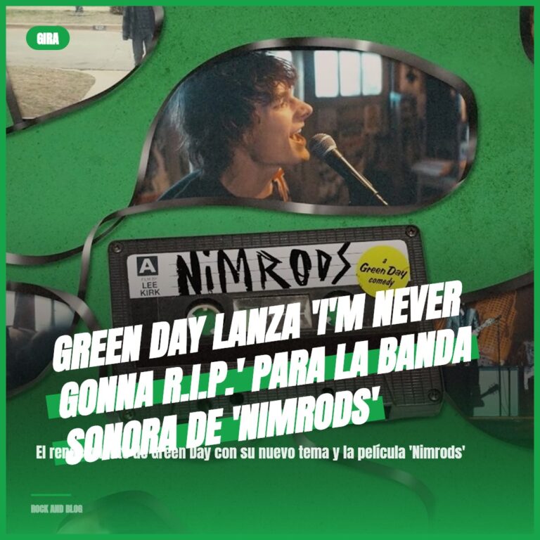 Green Day lanza ‘I’m Never Gonna R.I.P.’ para la banda sonora de ‘Nimrods’