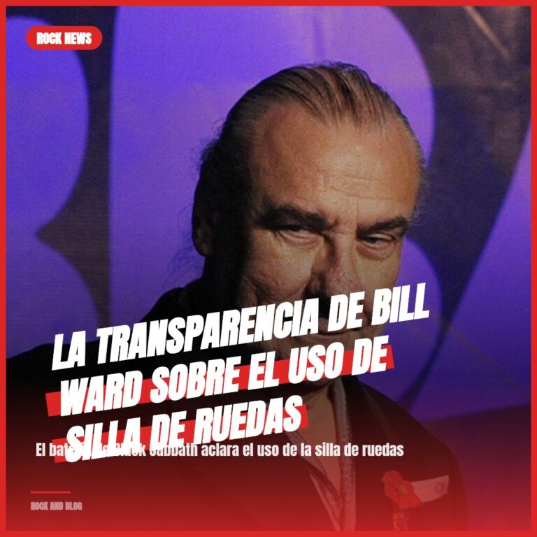 La transparencia de Bill Ward sobre el uso de silla de ruedas