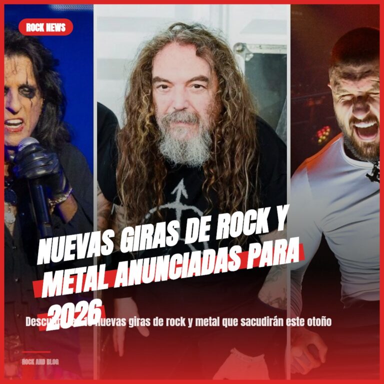 Nuevas Giras de Rock y Metal Anunciadas para 2026