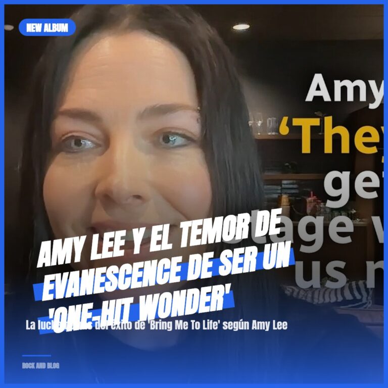 Amy Lee y el temor de Evanescence de ser un ‘one-hit wonder’