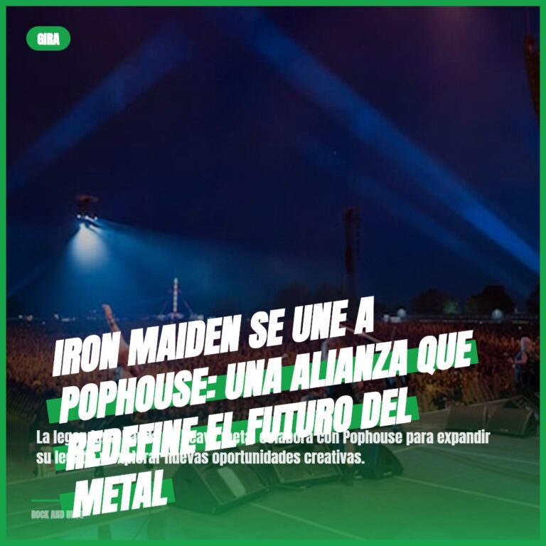 Iron Maiden se une a Pophouse: una alianza que redefine el futuro del metal