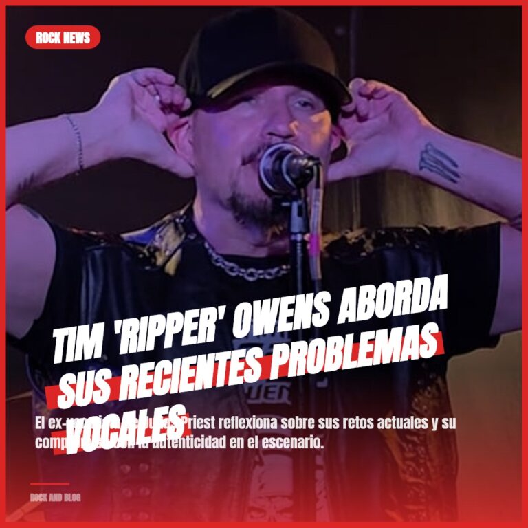Tim ‘Ripper’ Owens aborda sus recientes problemas vocales