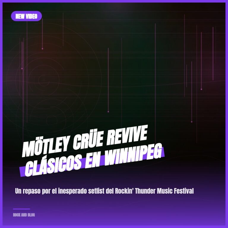 Mötley Crüe Revive Clásicos en Winnipeg