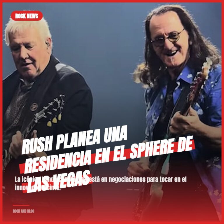 RUSH planea una residencia en el Sphere de Las Vegas