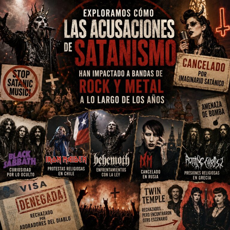 La controversia del satanismo en el rock: shows cancelados y el arte detrás