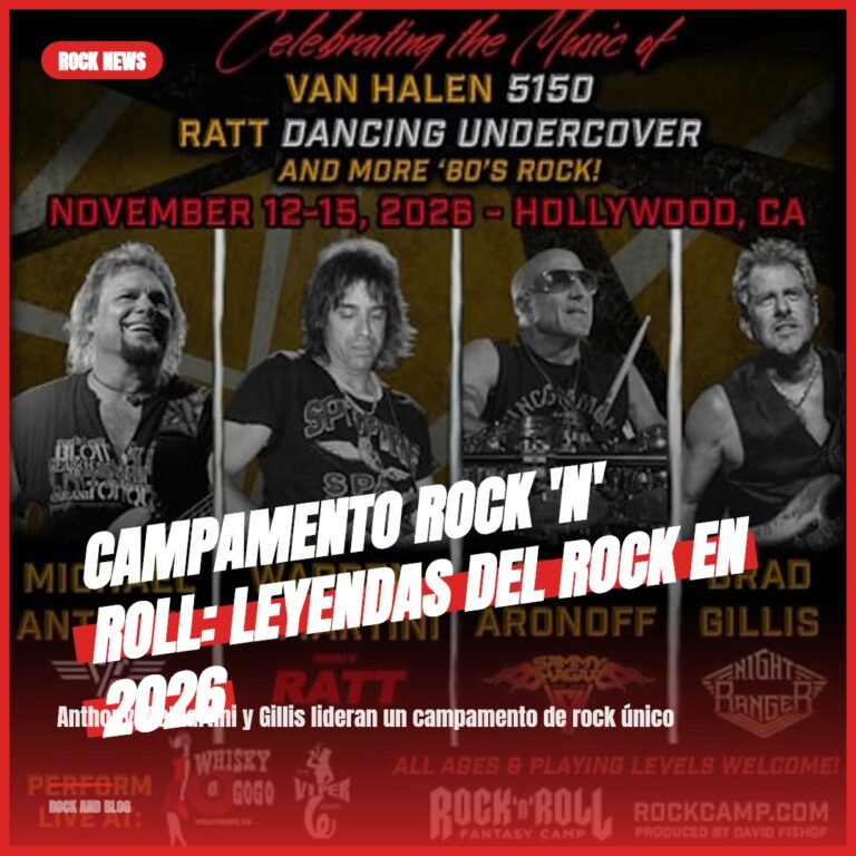 Campamento Rock ‘N’ Roll: Leyendas del Rock en 2026